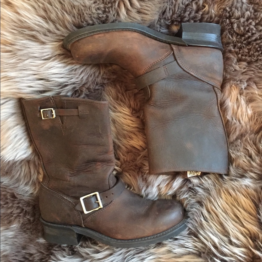 frye engineer 12R moto boots